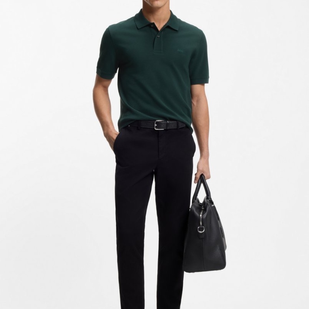 Boss Vibrant Green Polo Shirt for Men
